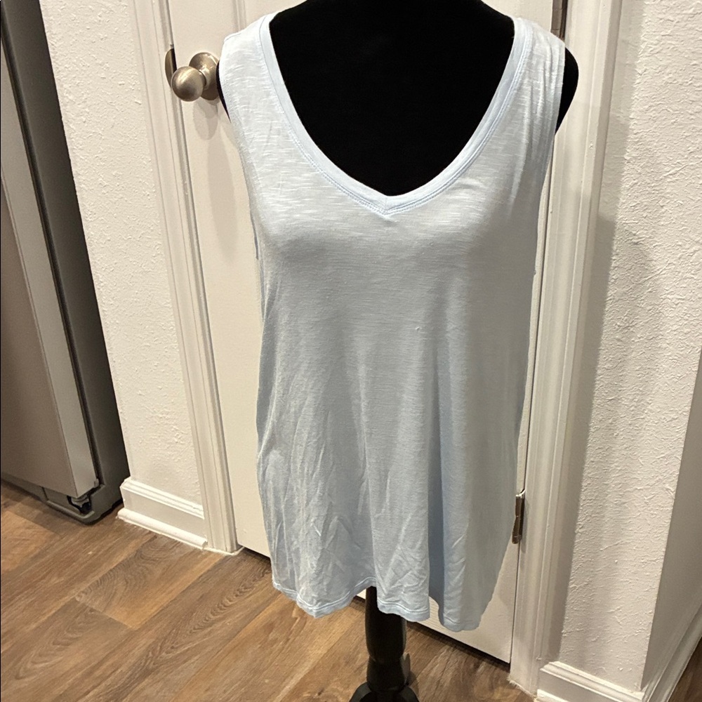 Style & Co. Light Blue Sleeveless Top